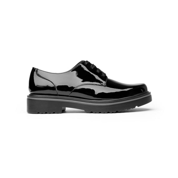 Zapato Trendy Casual Flexi Con Brillo Charol Para Mujer - Estilo 32901 Negro