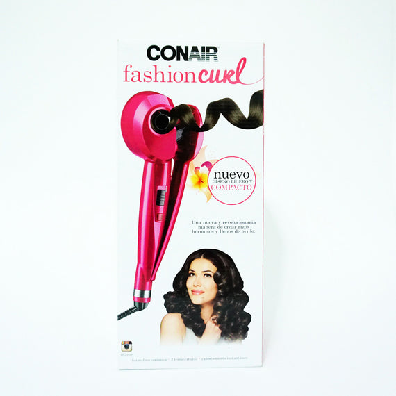 Rizadora CONAIR® Fashion Curl Rosa Cerámica y Turmalina modelo CD213ES