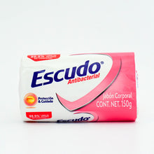 Jabón corporal ESCUDO Antibacterial protección y cuidado en barra de 150g.