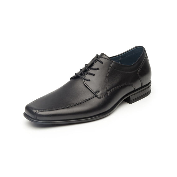 Zapato De Vestir Para Oficina Flexi Con Puntera Afilada Para Hombre - Estilo 90702 Negro